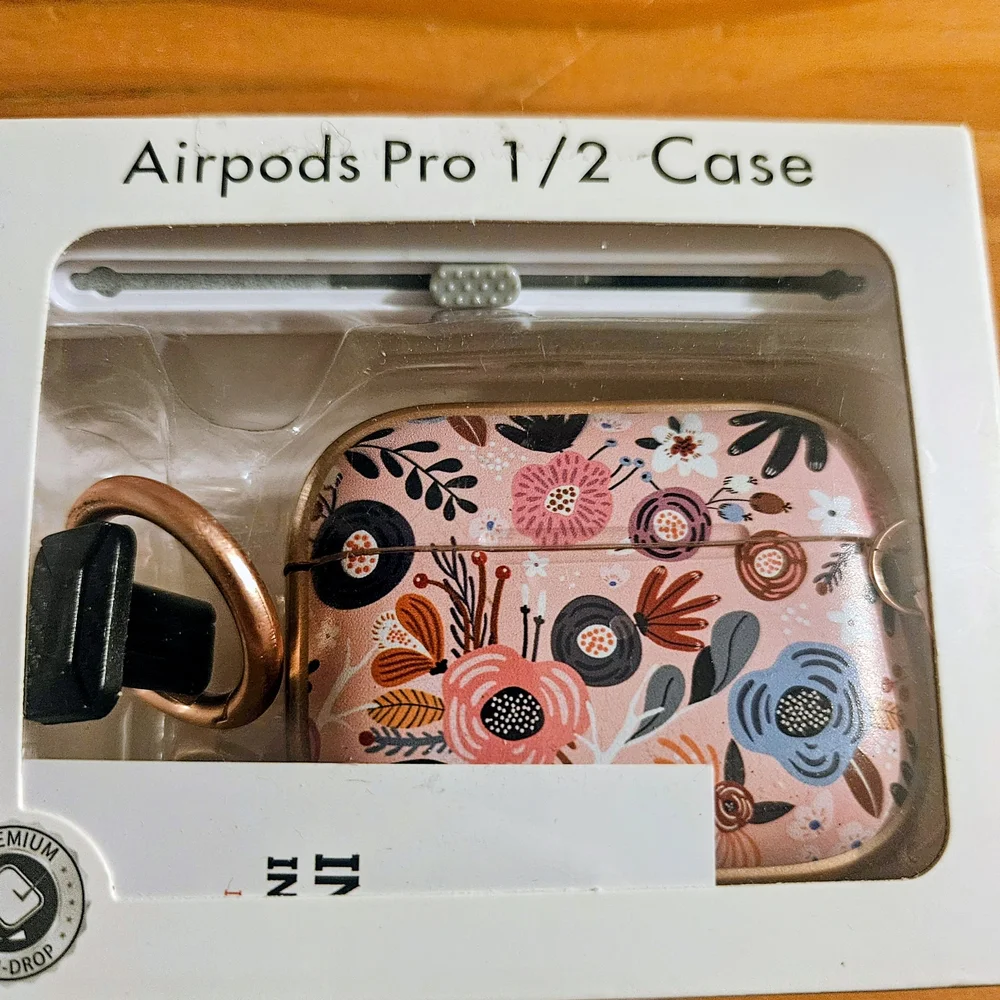 Floral Patterned Wireless Earbuds Case